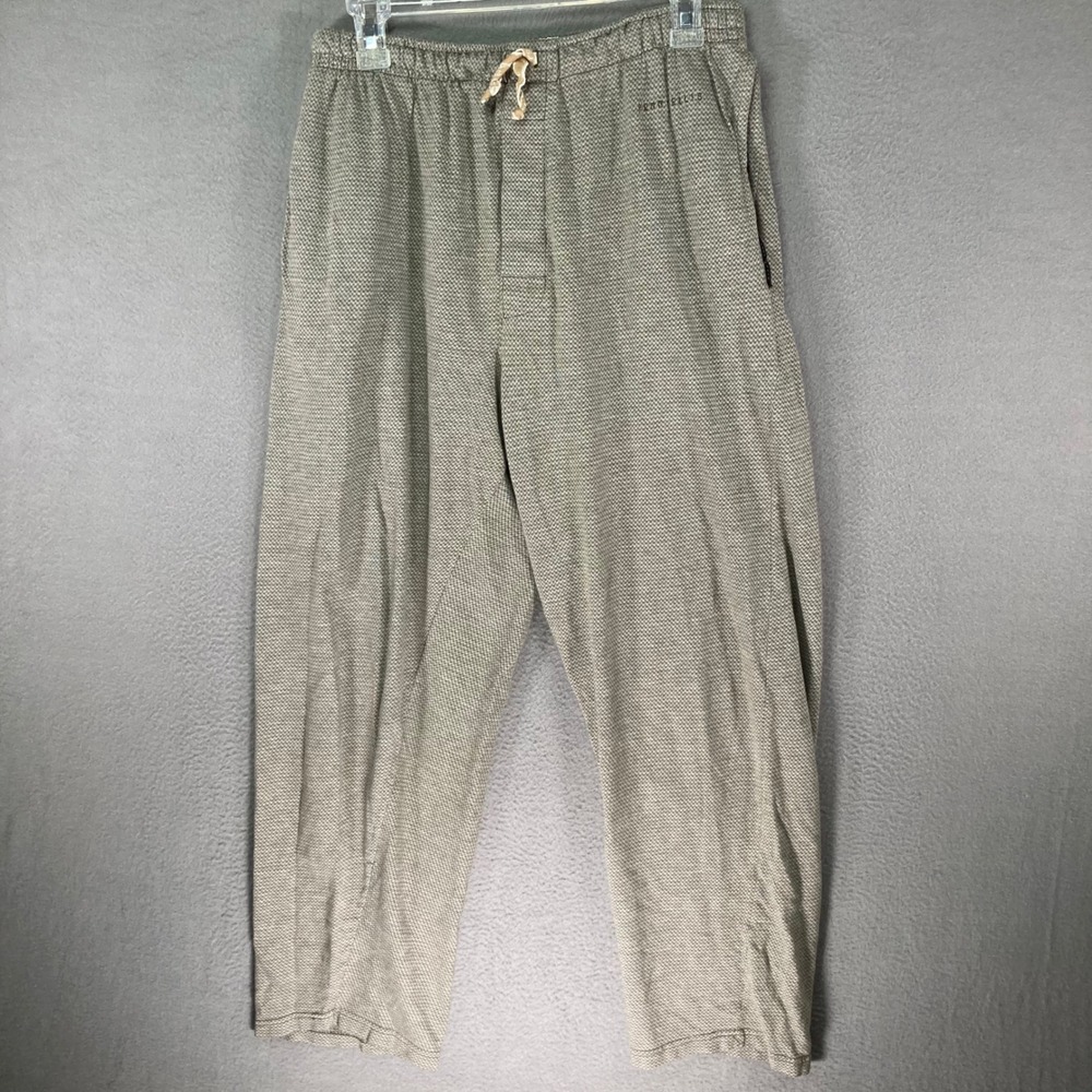 Perry Ellis Casual Pants Mens M Gray Textured Drawstring Jogger 244428